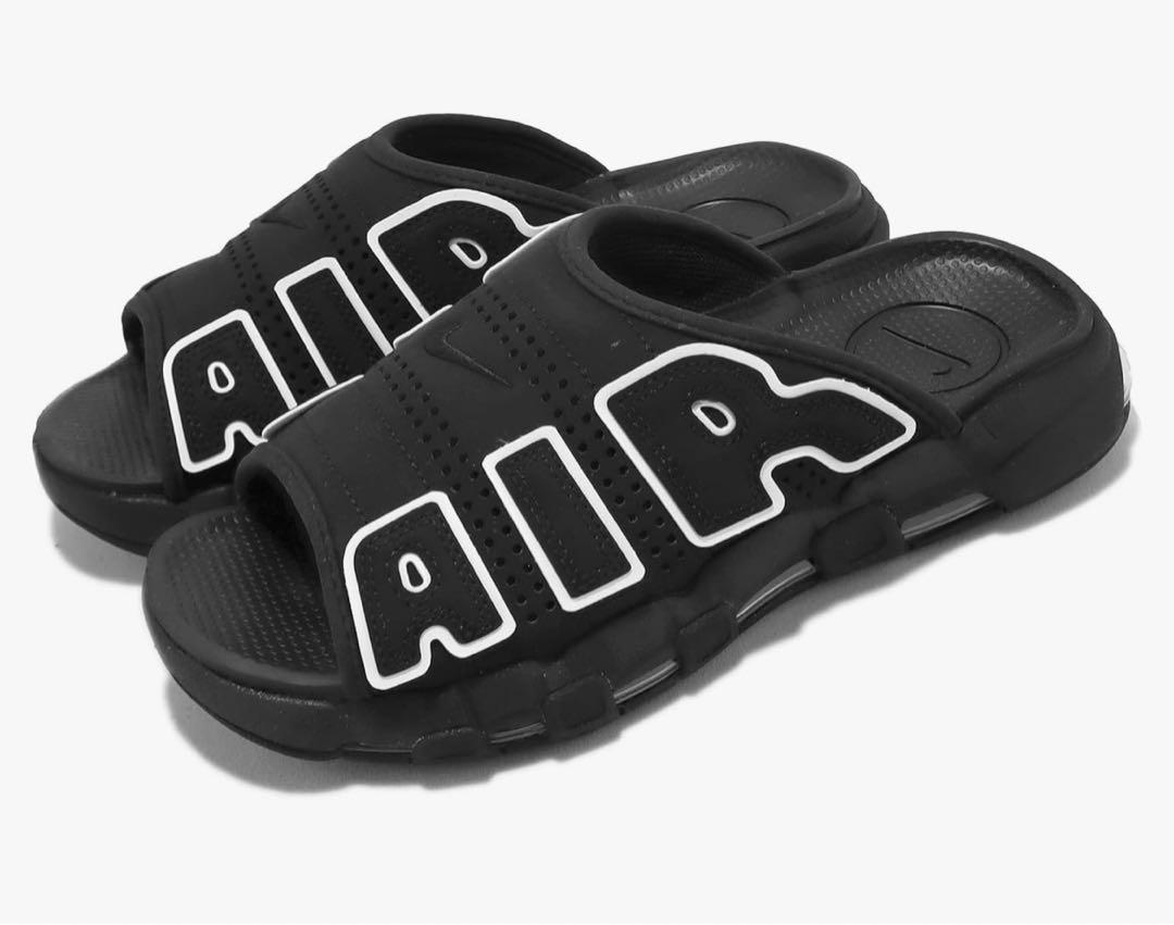 ナイキW AIR MORE UPTEMPO SLIDE BLACK 26 レア品
