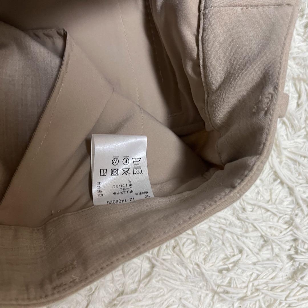 美品 PLST ノーカラー セットアップ スーツ ストレッチ ピンク