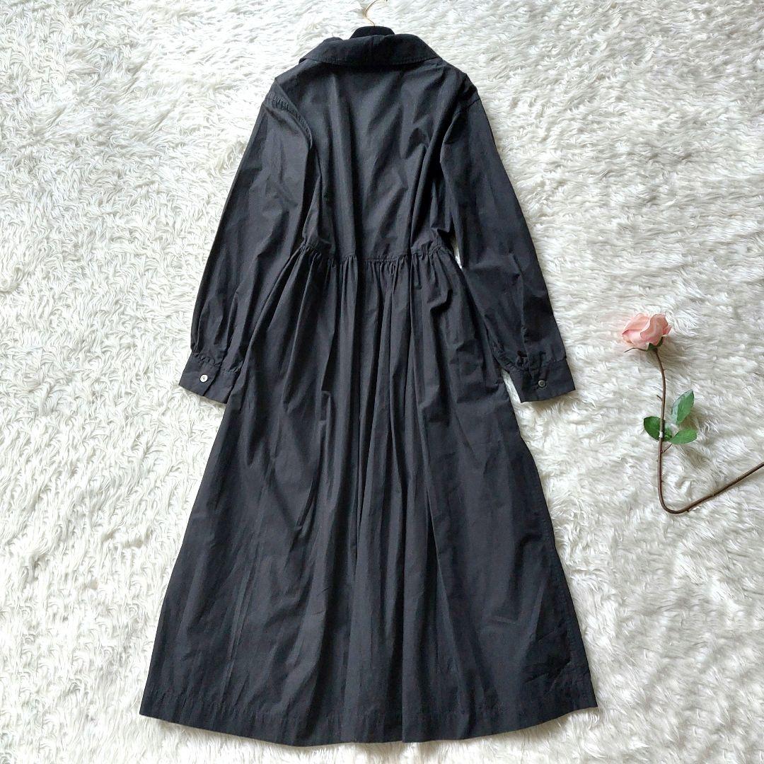 新品タグ付き✨ジムフレックス　シャツワンピース　ゆったりサイズ　ロング　黒　14