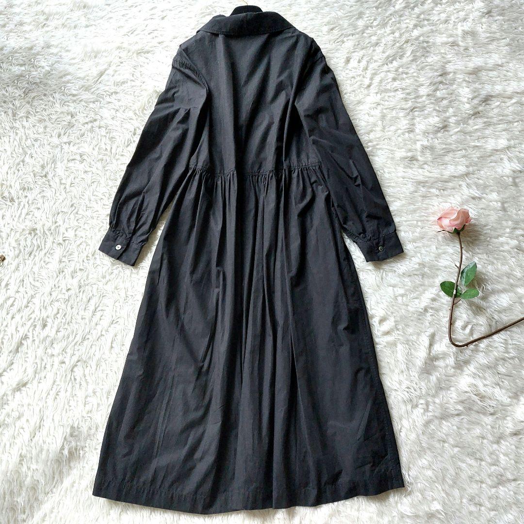 新品タグ付き✨ジムフレックス　シャツワンピース　ゆったりサイズ　ロング　黒　14