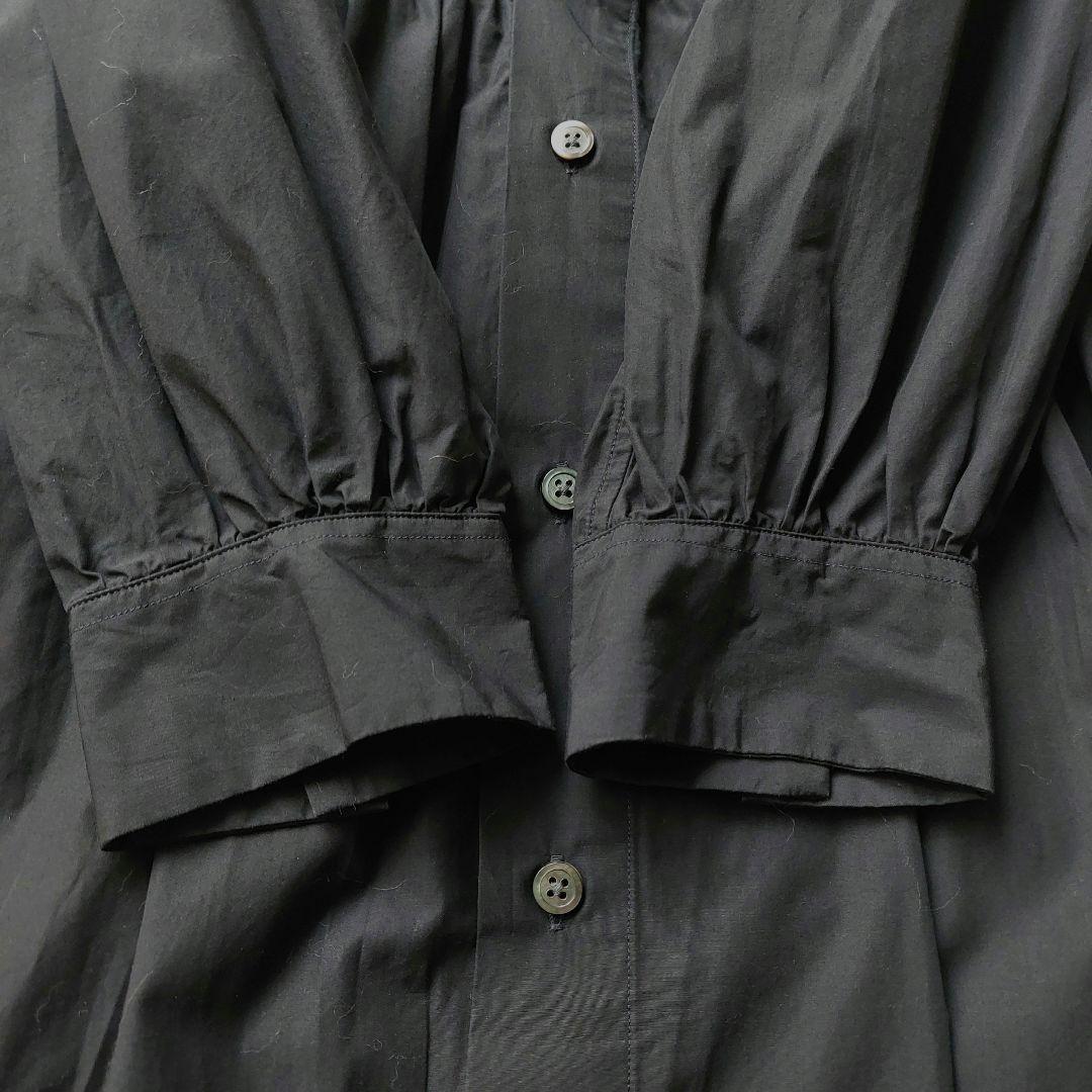 新品タグ付き✨ジムフレックス　シャツワンピース　ゆったりサイズ　ロング　黒　14