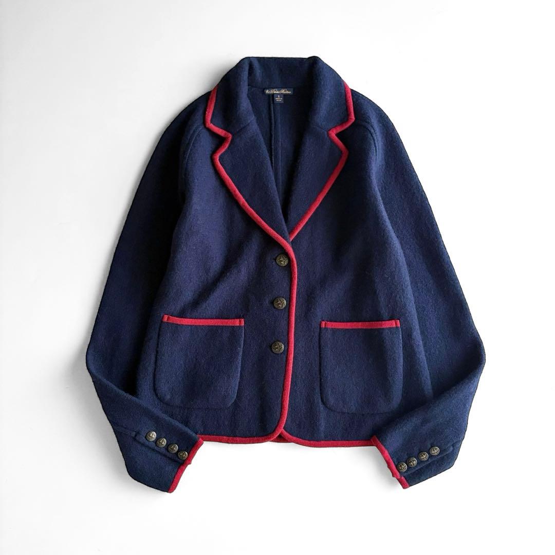 ブルックスブラザーズ ボイルドメリノウール ニット テーラードジャケットS Brooks Brothers