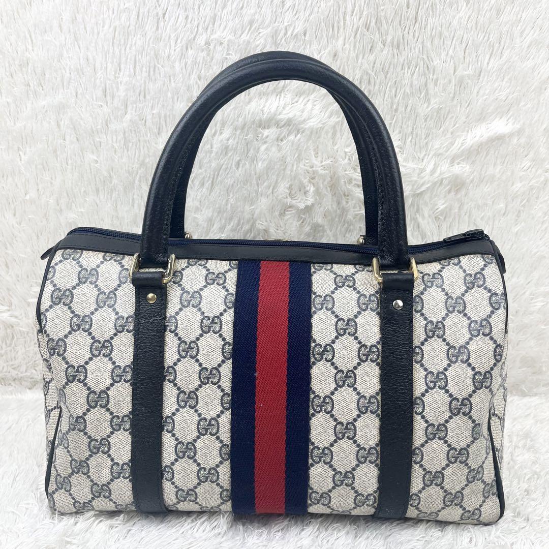 すぐったレディース福袋 美品】オールドグッチ ボストン GGスプリーム シェリーライン バッグ