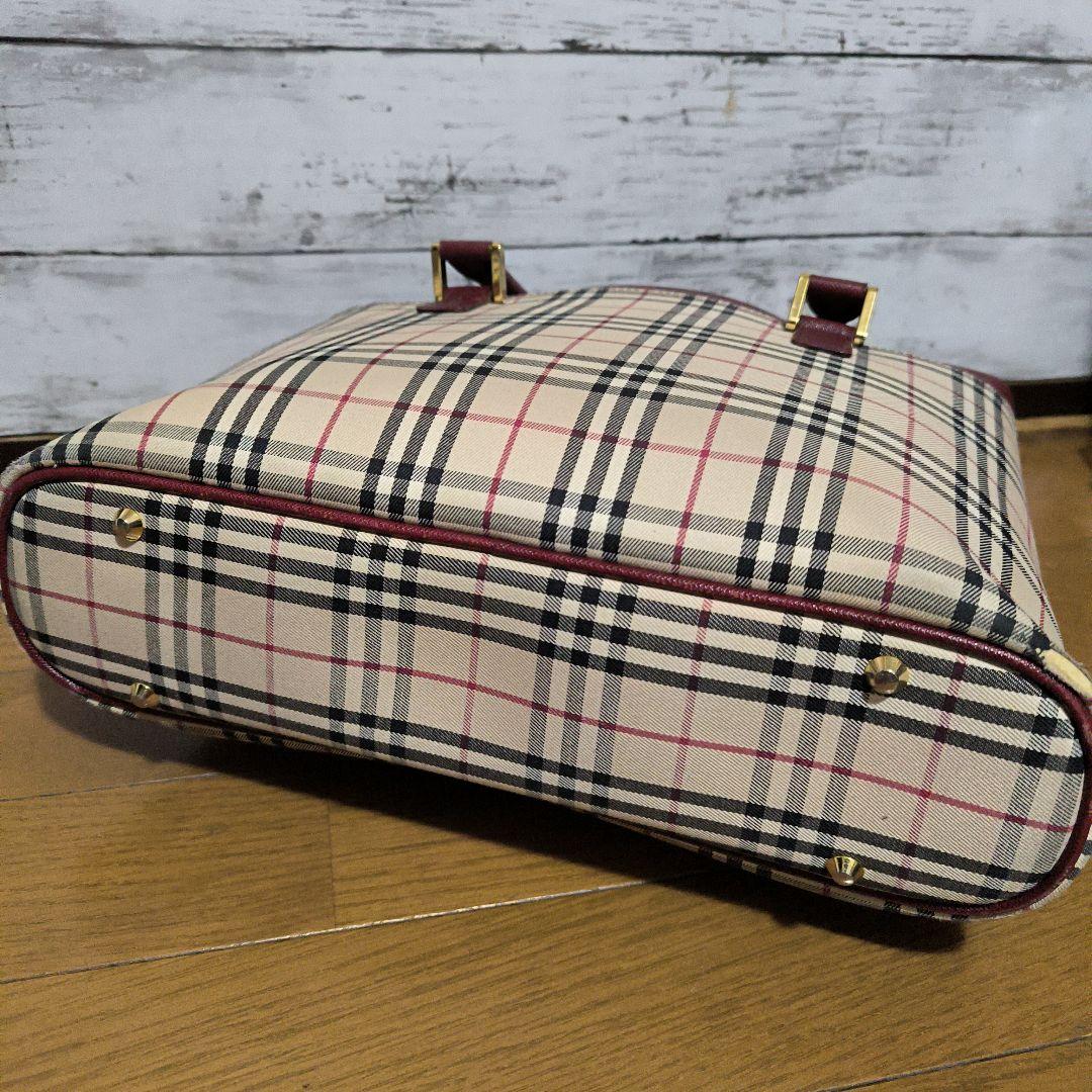 激可愛　BURBERRY　ノバチェック　ハンドバッグ