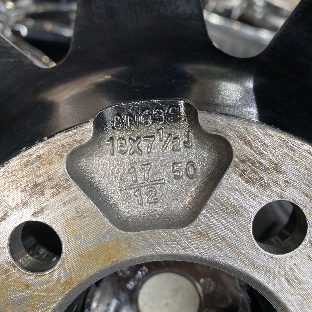 中古溝あり‼️18インチホイールセット 225/40R18プリウス等