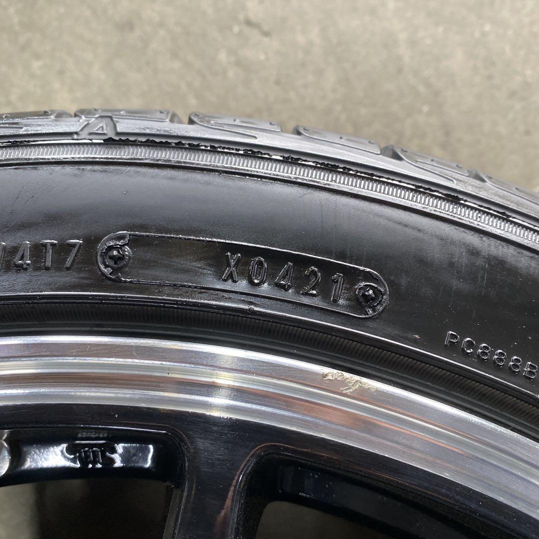 中古溝あり‼️18インチホイールセット 225/40R18プリウス等