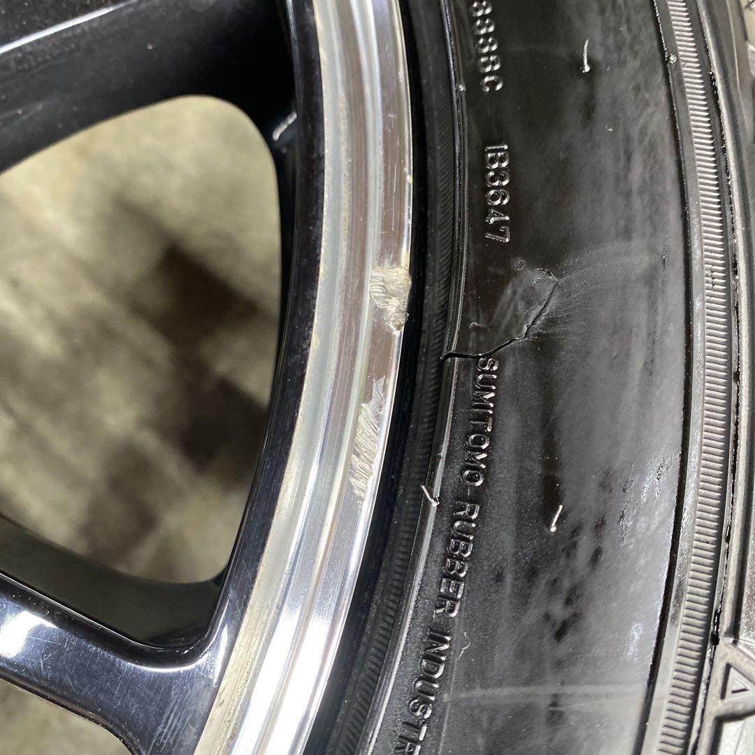 中古溝あり‼️18インチホイールセット 225/40R18プリウス等