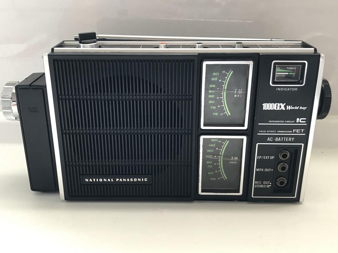 ナショナルPANASONIC 2BANDラジオ RF-656 タイマー付