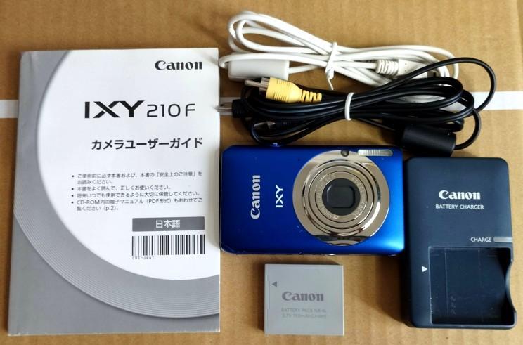 動作確認済み 美品 Canon IXY 210F デジタルカメラ ブルー