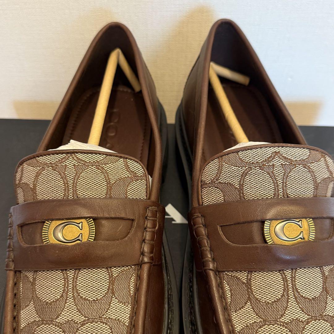 新品未使用COACH モノグラムジャガードローファー サイズ24.5 新品未使用 coach ローファー・シグネチャー ジャカード - メルカリ