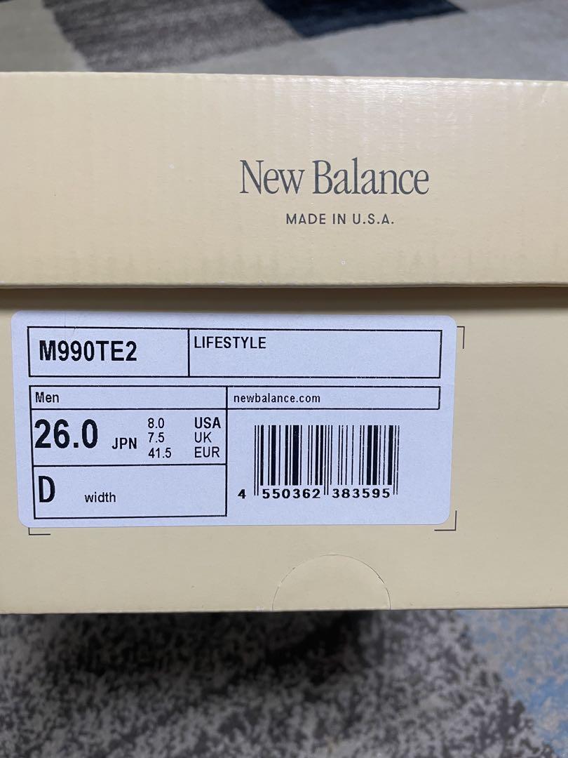 新品未使用 26.0cm ニューバランス 990V2 ブラック/トゥルーカモ