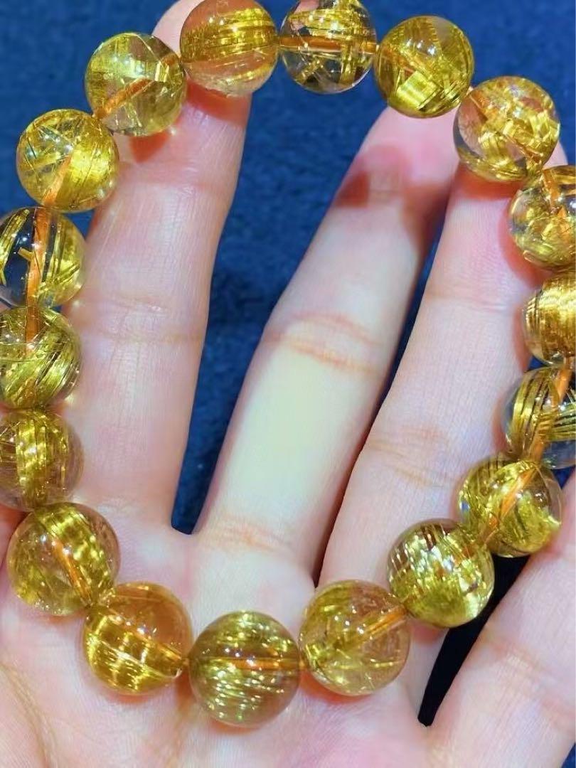 ⭐︎【天然】タイチンルチルクオーツ ブレスレット 11.6mm