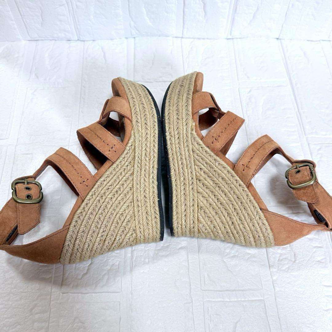 UGG W LAURI クレイズドパンプキン 23.5cm ウェッジソール