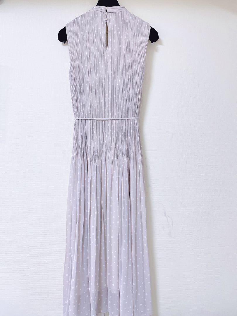 ANAYI】超美品☆アナイ ドット柄シフォンロングノースリーブ
