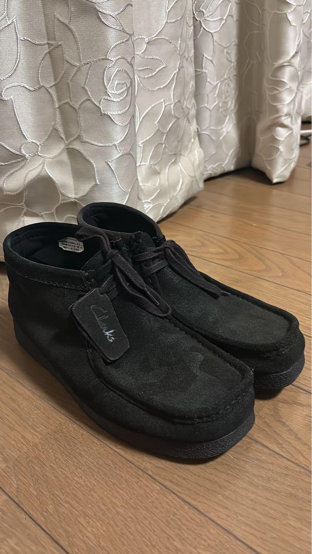 Clarks ワラビー エヴォブーツ スエード黒迷彩 クラークス