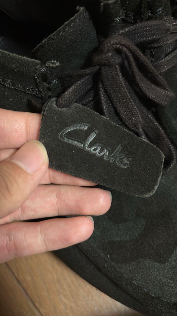 Clarks ワラビー エヴォブーツ スエード黒迷彩 クラークス
