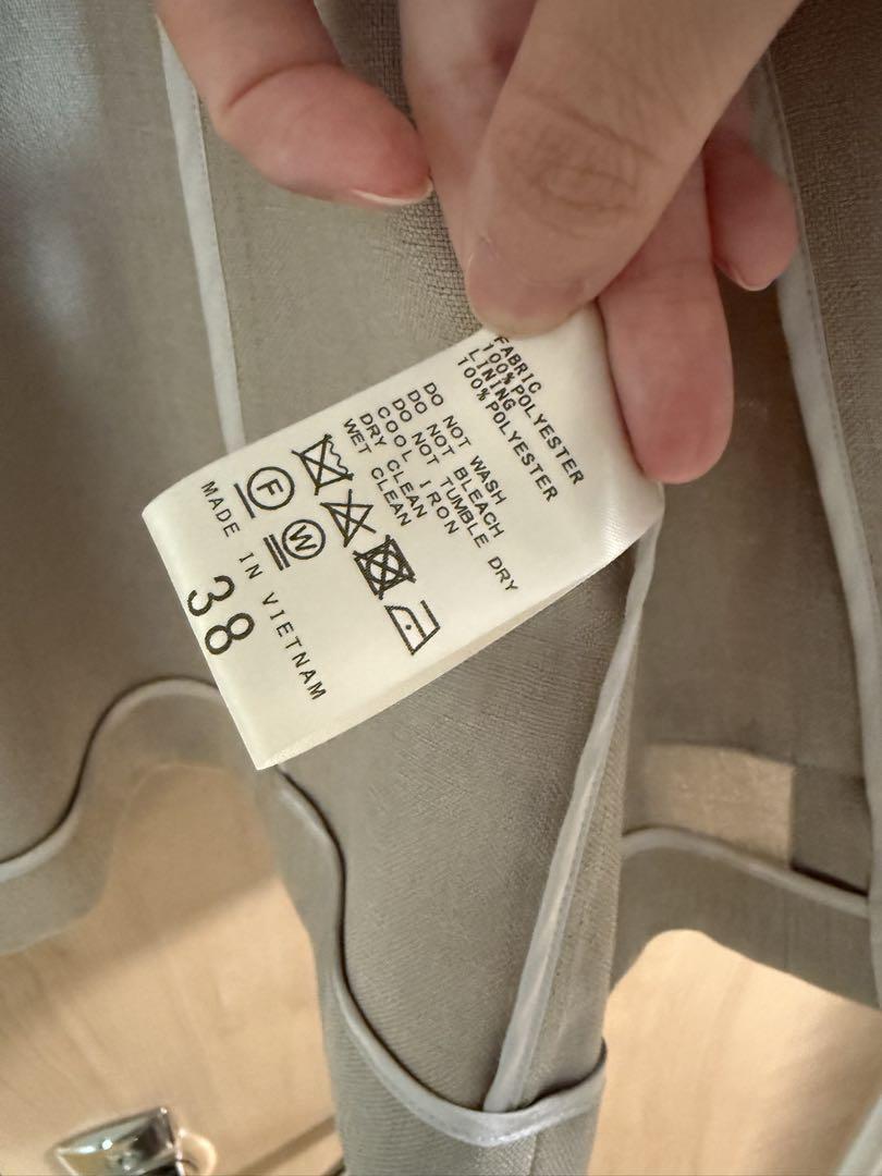 【美品か】Spick & Span リネンノーカラージャケット