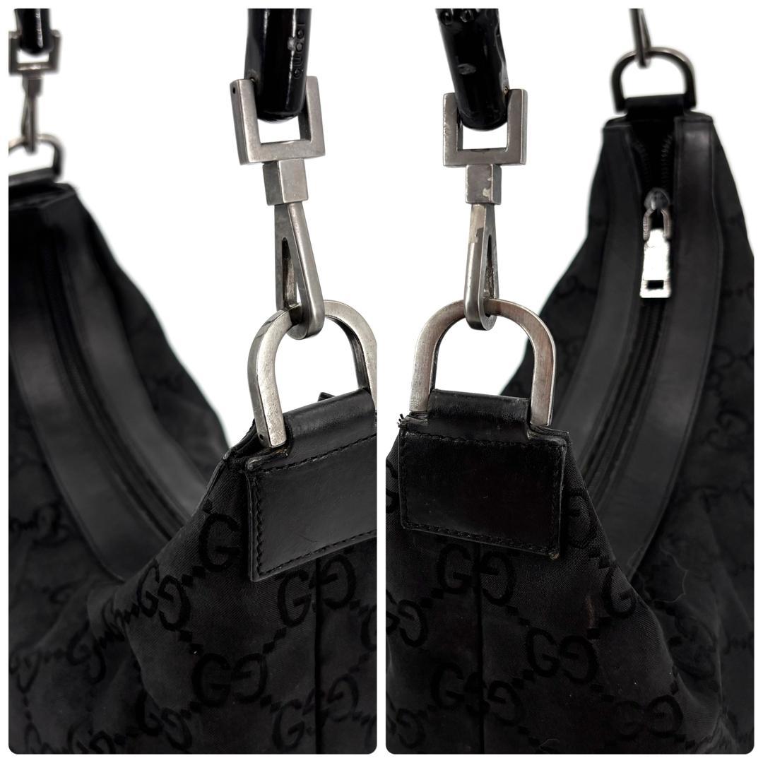 美品 GUCCI グッチ ワンショルダーバッグ ハンドバッグ バンブー