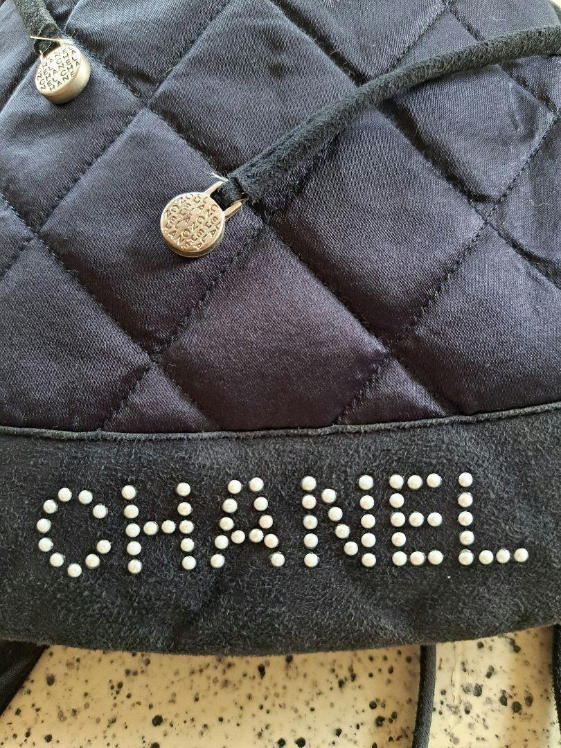 CHANEL ネイビー キルティングリュック