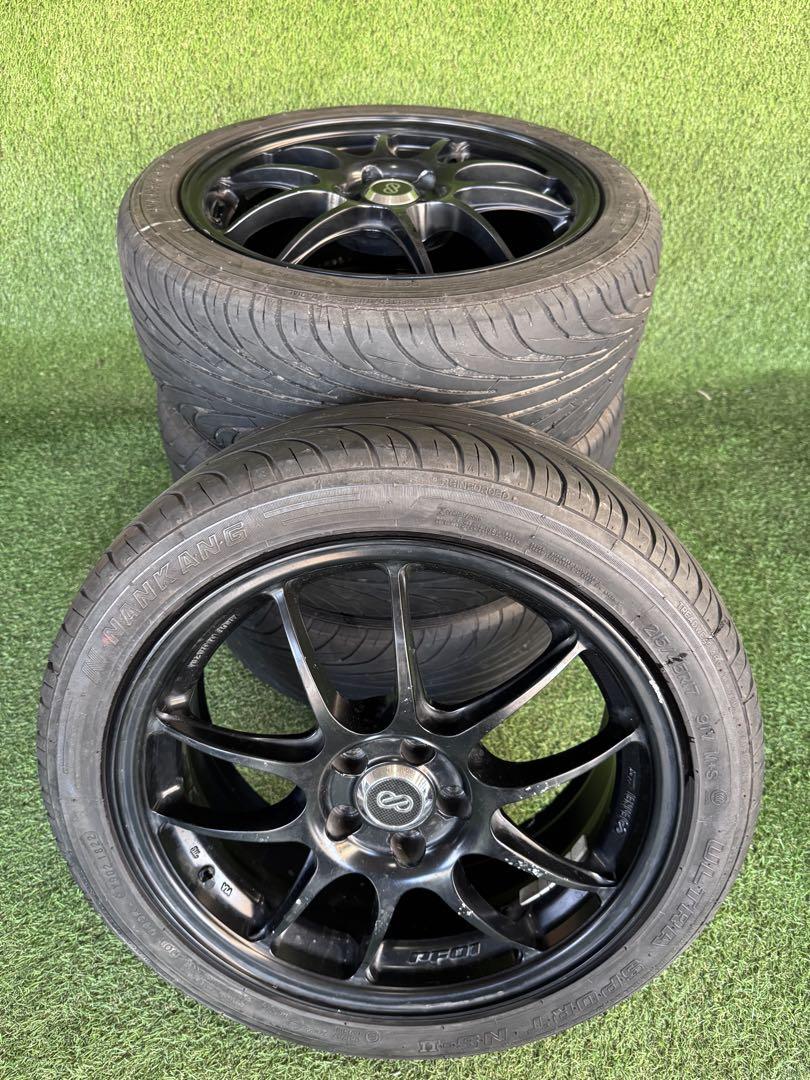 17in【4本】ENKEI PF01 7J +48 5穴 215/45R17