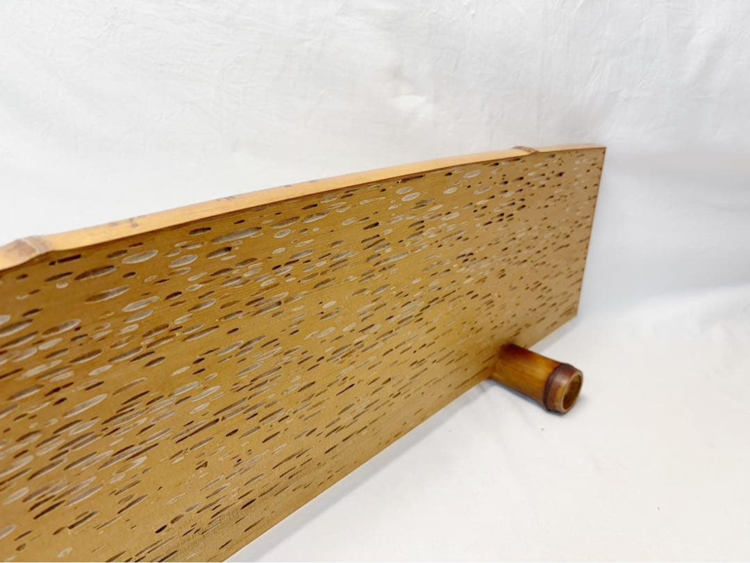 ほぼ未使用 茶道具 指物師 小林一斉作 虫喰 皆界 刻印 茶室道具 間仕仕切 箱 ほぼ未使用 茶道具 指物師 小林一斉作 虫喰 皆界 刻印 茶室道具 間仕仕切 箱