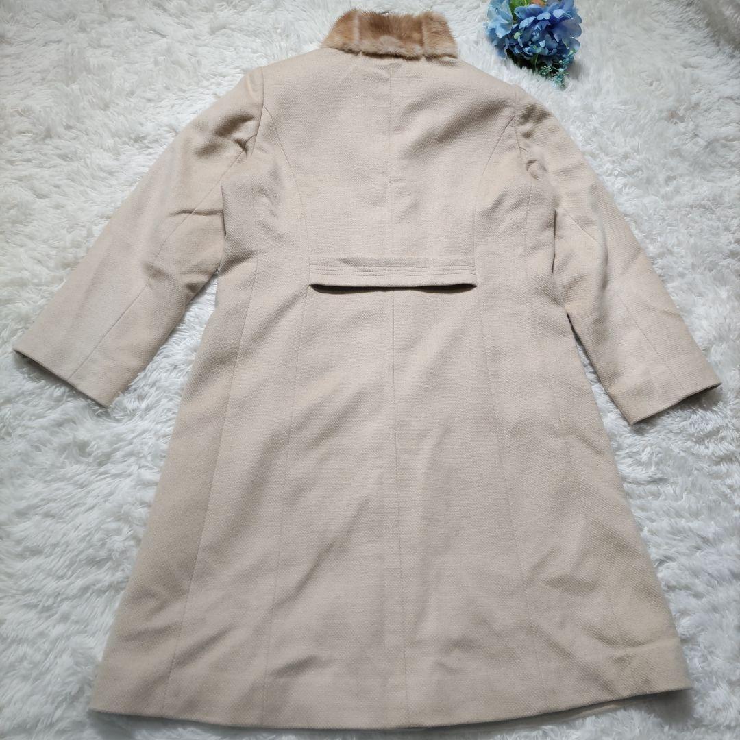 Lellian カシミヤ100% ミンクファー コート 9号 Lellian カシミヤ100% ミンクファー コート 9号