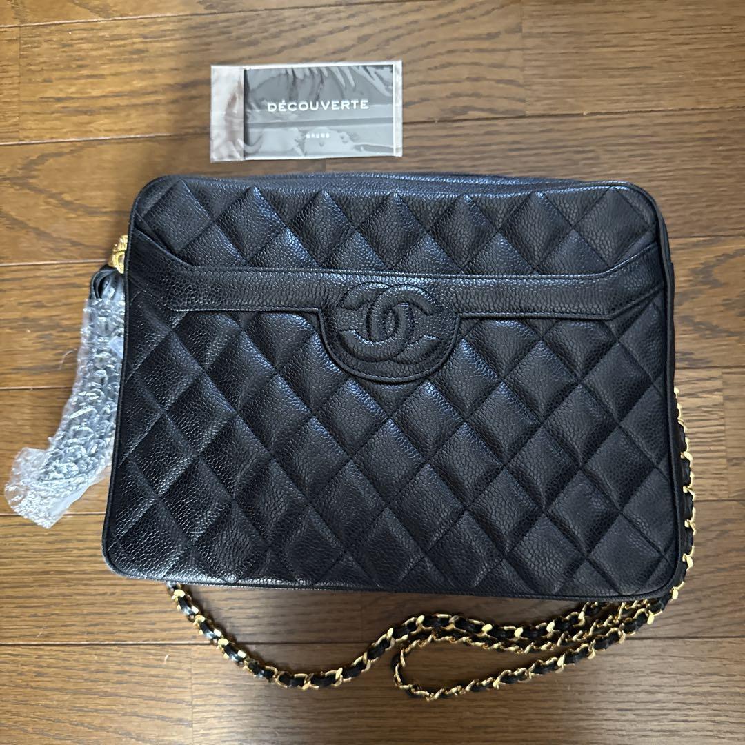CHANEL ブラック キルティング バッグ CHANEL ブラック キルティング ショルダーバッグ