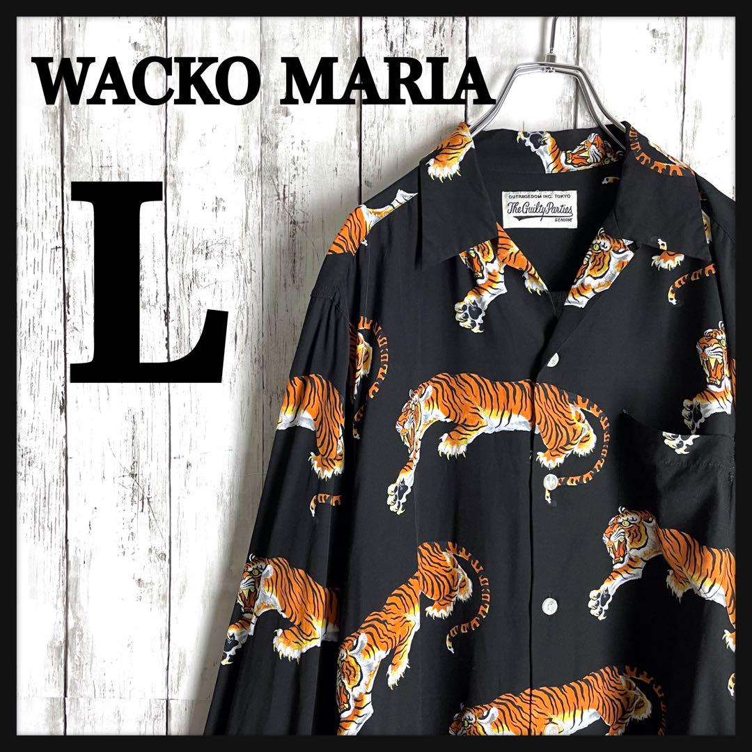 【即完売モデル】ワコマリア☆ティムリーハイ総柄長袖シャツ 美品 希少Lサイズ