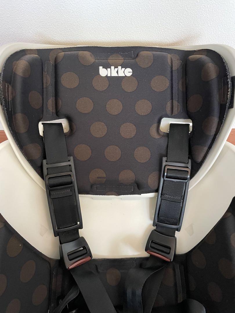 【値下げ】bikke2 専用フロントチャイルドシート（白）　シートクッション付き