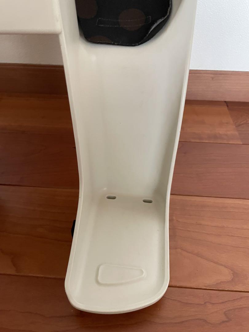 【値下げ】bikke2 専用フロントチャイルドシート（白）　シートクッション付き
