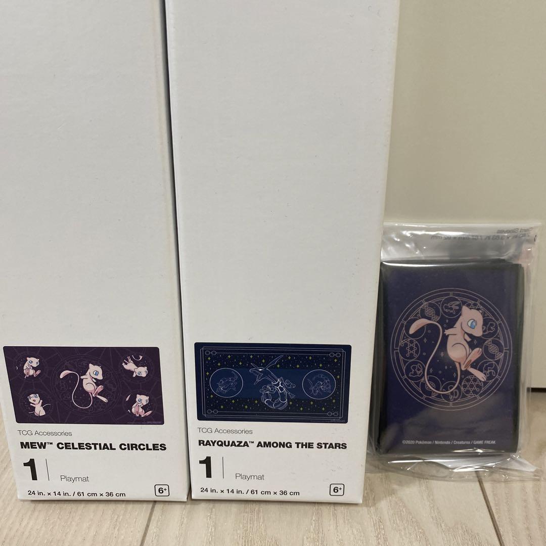 ポケモンカード ミュウ デッキシールド プレイマット レックウザ