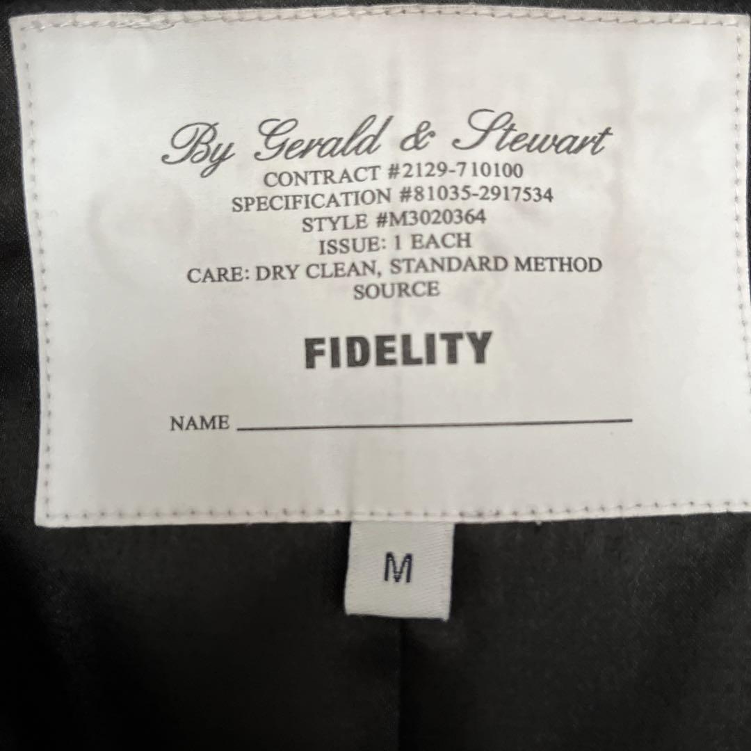 FIDELITY 黒 ウール ピーコート M