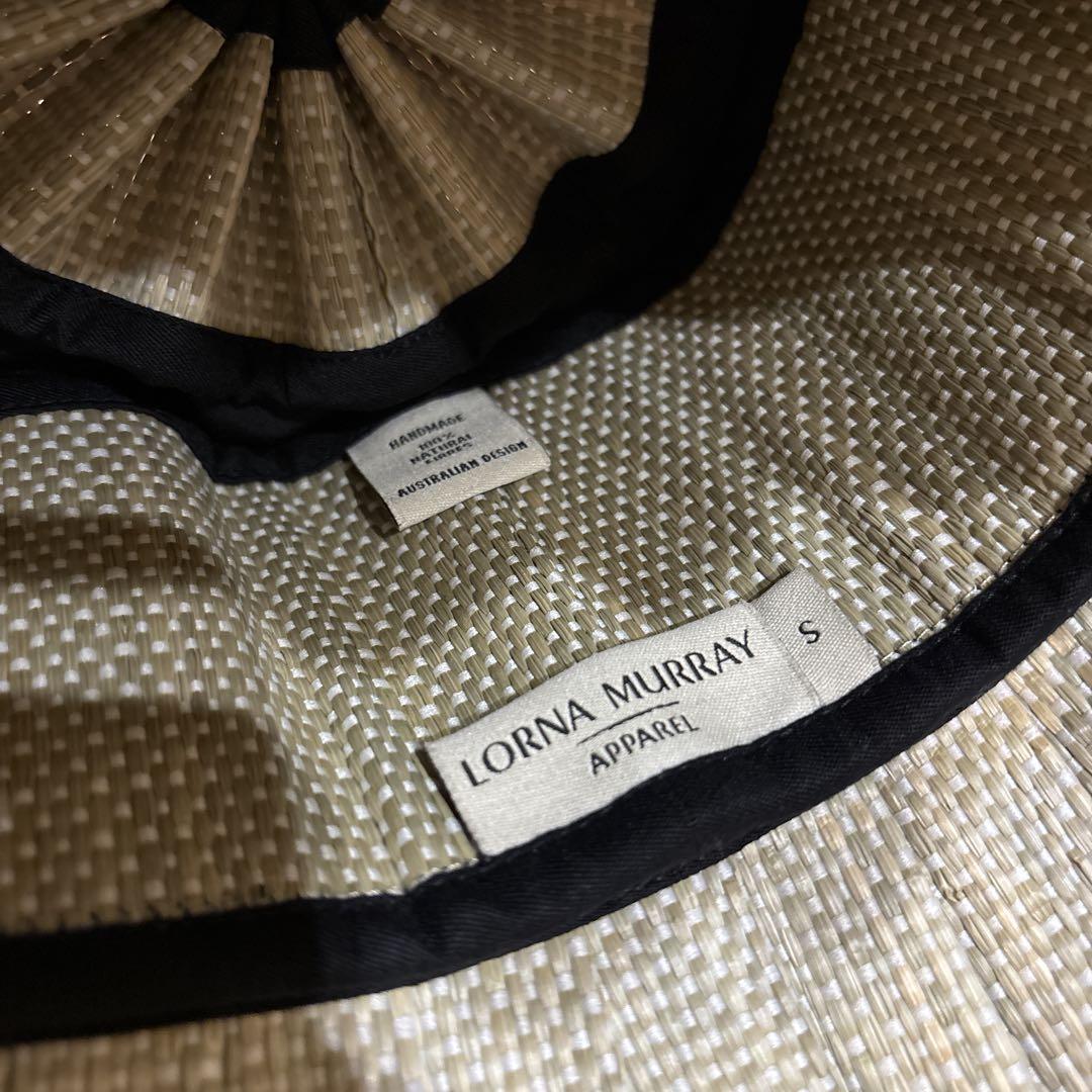 【美品】Lorna Murray プリーツ麦わら帽子 Sサイズ