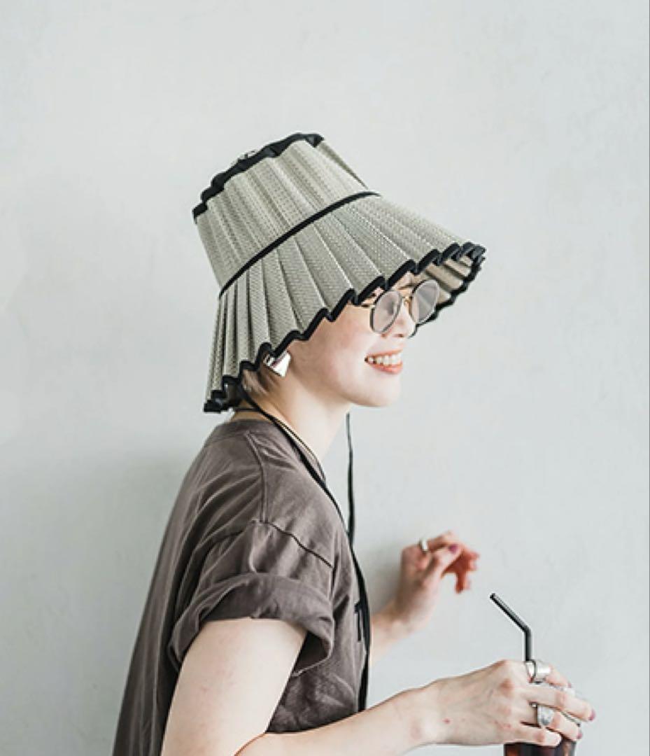 【美品】Lorna Murray プリーツ麦わら帽子 Sサイズ