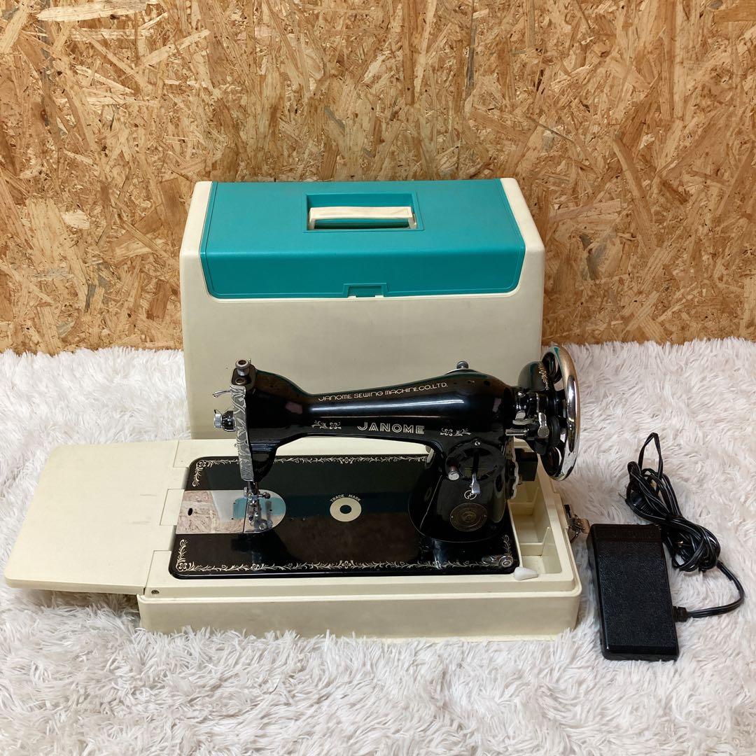 JANOME ジャノメ 足踏みミシン 昭和レトロ ヴィンテージやや傷や汚れあり