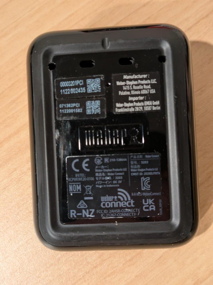 【新品・未開封】Wifi 肉用 温度計 Weber Connect 最新verアプデ済】Wifi 肉用 温度計 Weber Connect
