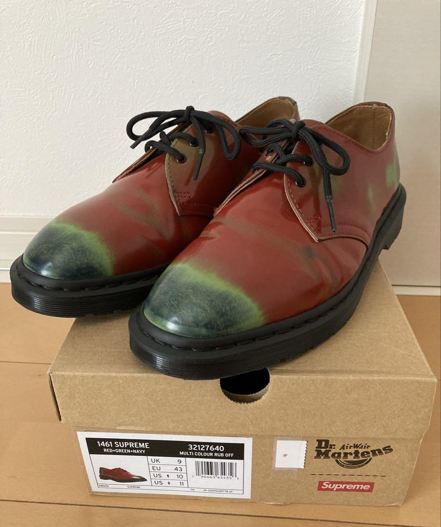 Supreme × Dr.Martens 1461 3 Eye Shoe Red