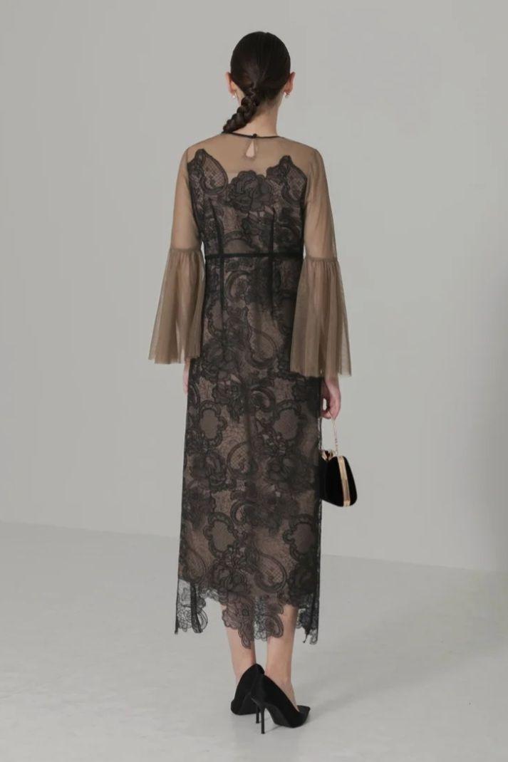 ロング丈ドレスワンピース