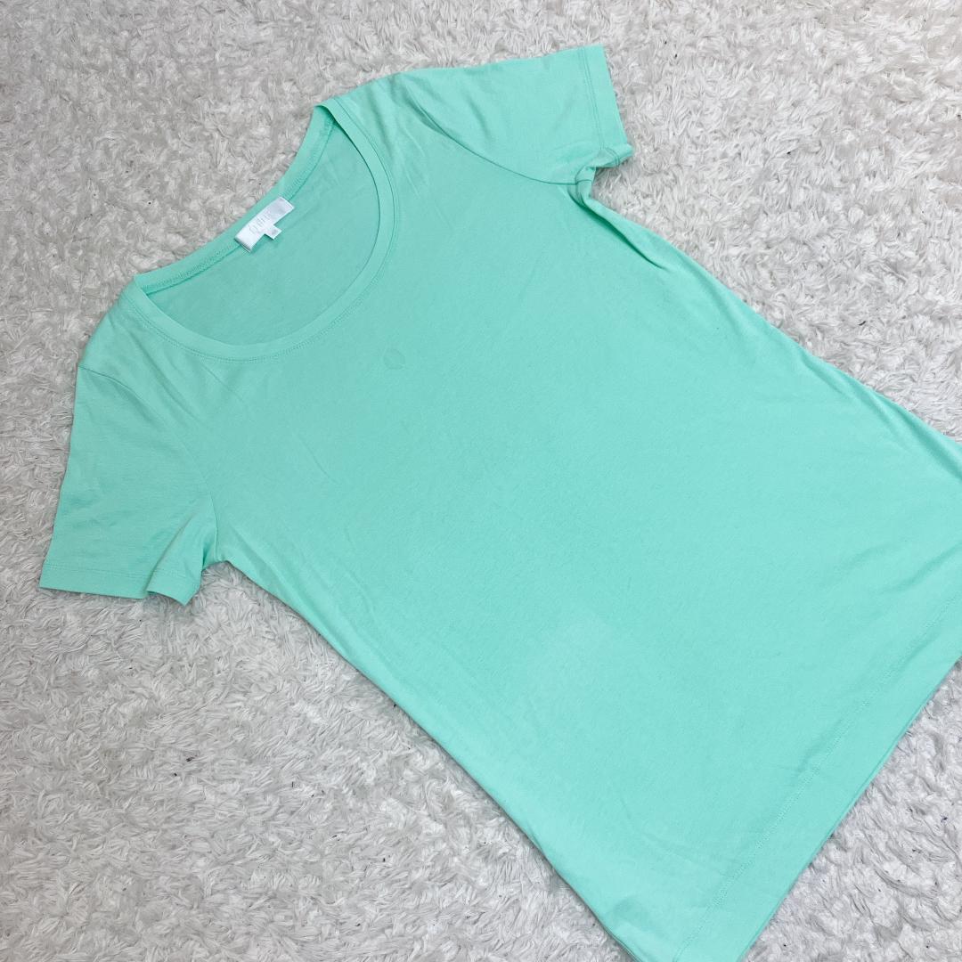 自由区 ジユウク 半袖 トップス Ｔシャツ サイズ40 Ｌ ミントグリーン