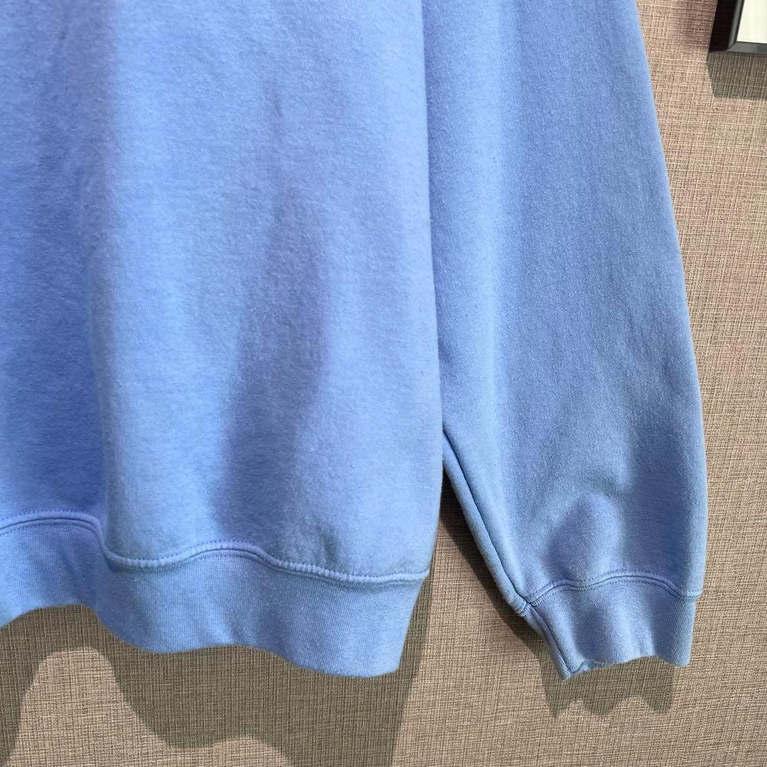 ステューシー オーバーサイズ スウェット ストックロゴ ブルー 古着