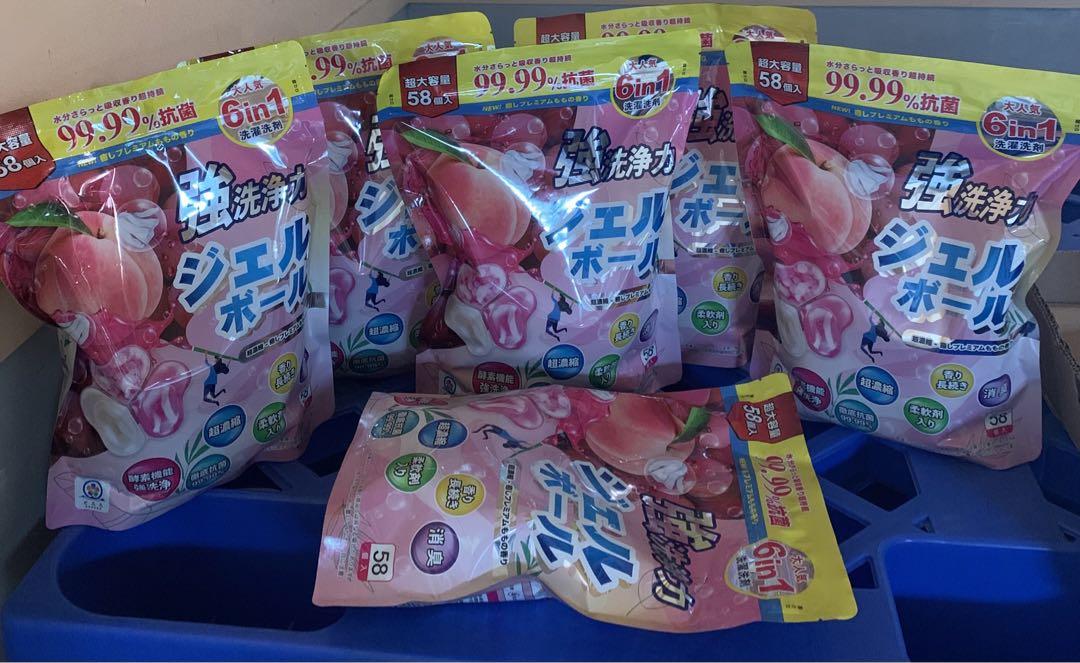 生活応援 ジェルボール6in1洗濯洗剤 58個×6袋 約10円/個 大容量