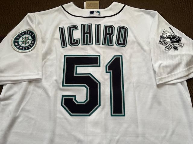 イチロー51引退セレモニー8/9記念試合選手着用モデル現地販売レプリカジャージL