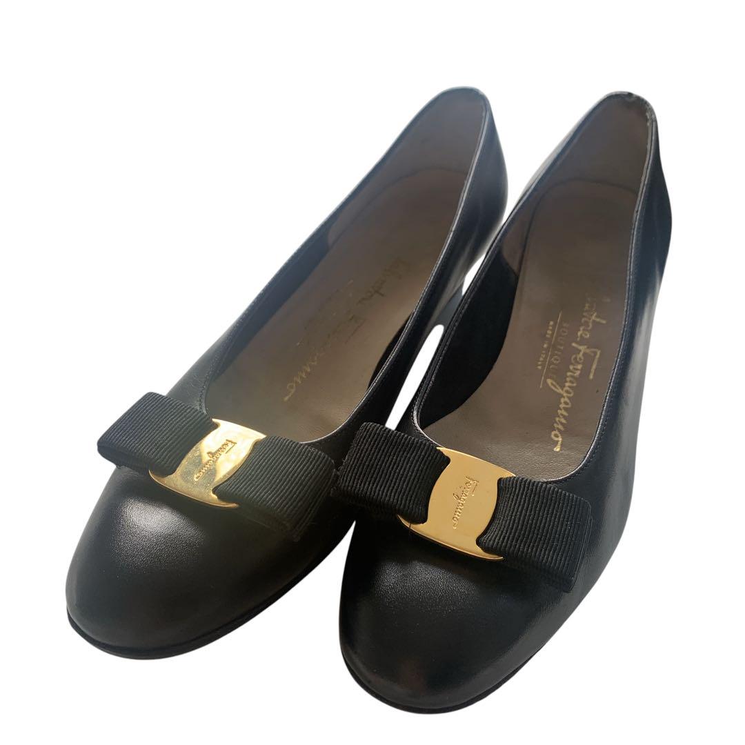 Salvatore Ferragamo フェラガモ　バレエフラットシューズ 黒