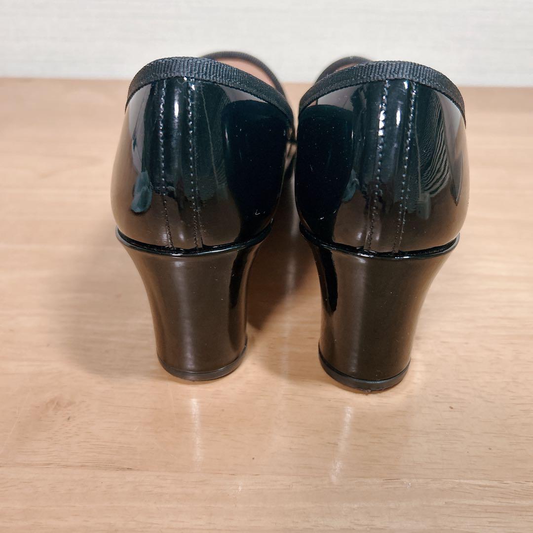美品 レペット reppeto ローファ パンプス エルビス　 ブラック 24 美品 レペット reppeto ローファ パンプス エルビス ブラック 24