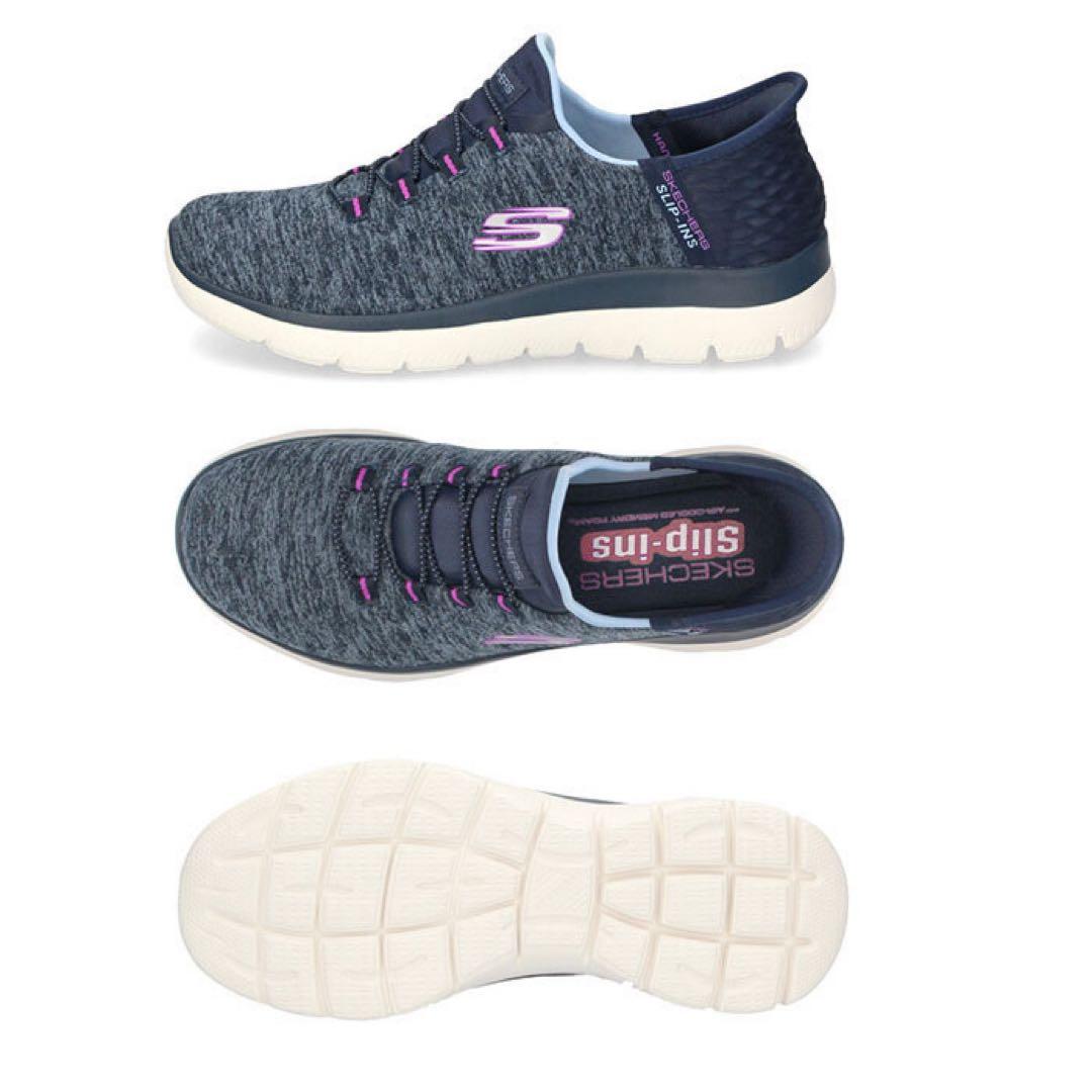 値下げ交渉◎新品未使用Skechers Slip-ins 24.0cmネイビー