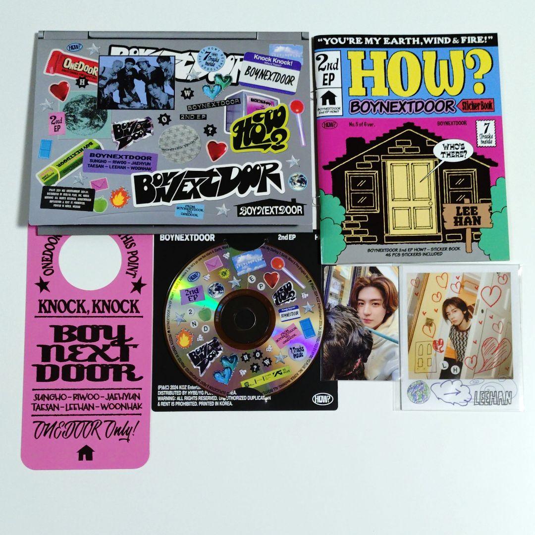 BOYNEXTDOOR cafe イハン セット 前半 BOYNEXTDOOR AND, WOONHAK CD + Photocard + Standing PC Set