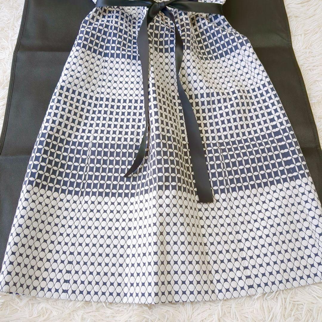 【美品】Leilian レリアン ワンピース ジャガード 幾何学 size9