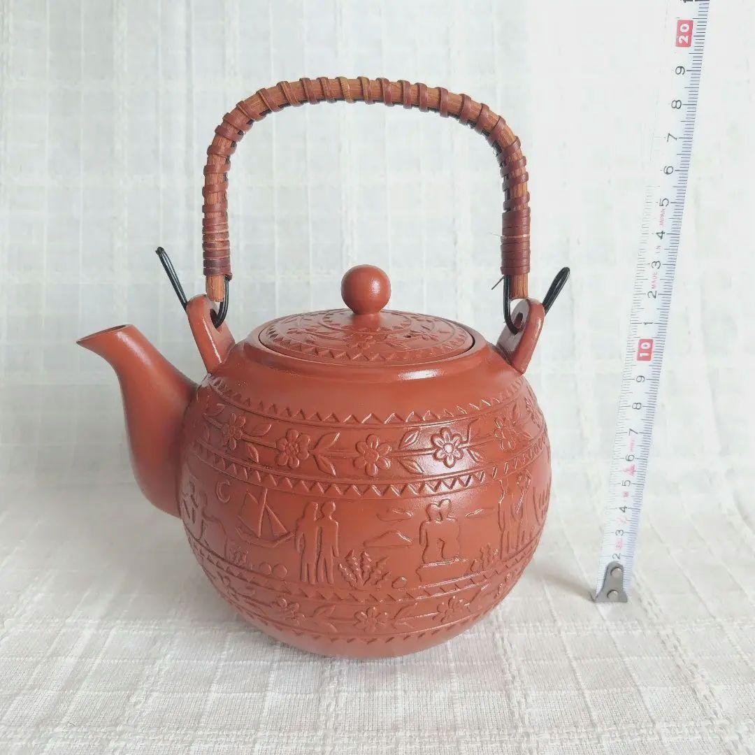 朱泥　茶入　茶器　常滑　陶元 red-clay-pentagon-