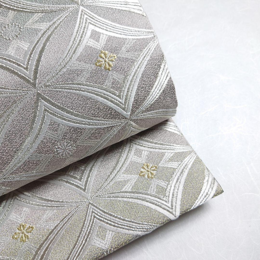 正絹 袋帯 六通柄 七宝 幾何学文様 豪華絢爛 極上 逸品 正絹 袋帯 六通柄 七宝 幾何学文様 豪華絢爛 極上 逸品