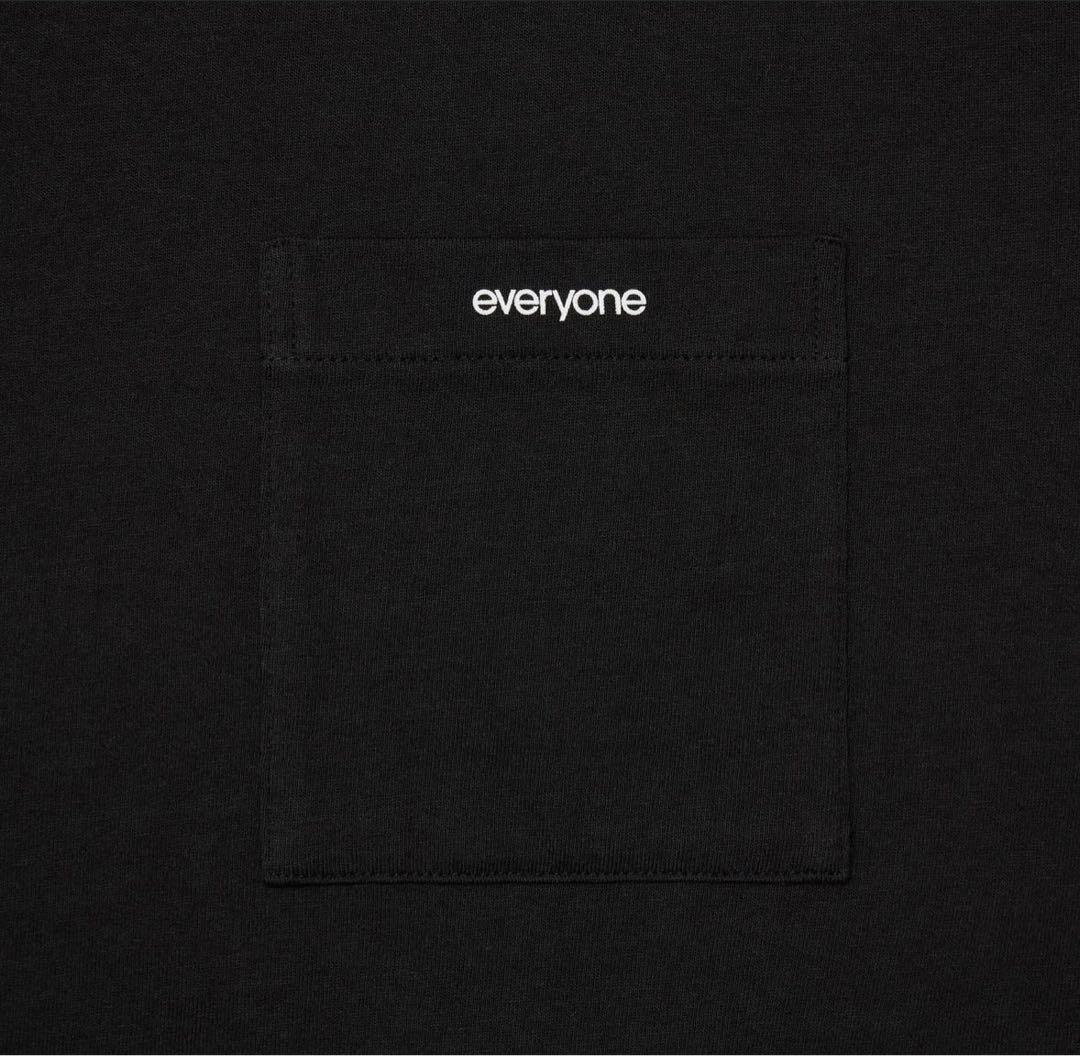 everyone pocket tee shirt BLACK Lサイズ
